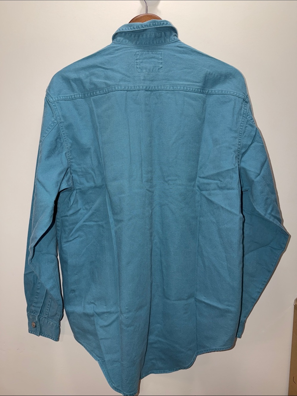 NWT Y2K Levi's Teal Lightweight Button-Up Shirt Jacket Size S 31x24 - Picture 5 of 8